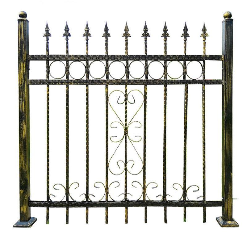 栏杆上海铁艺围栏护栏围墙别墅庭院镀锌铁栅栏护栏