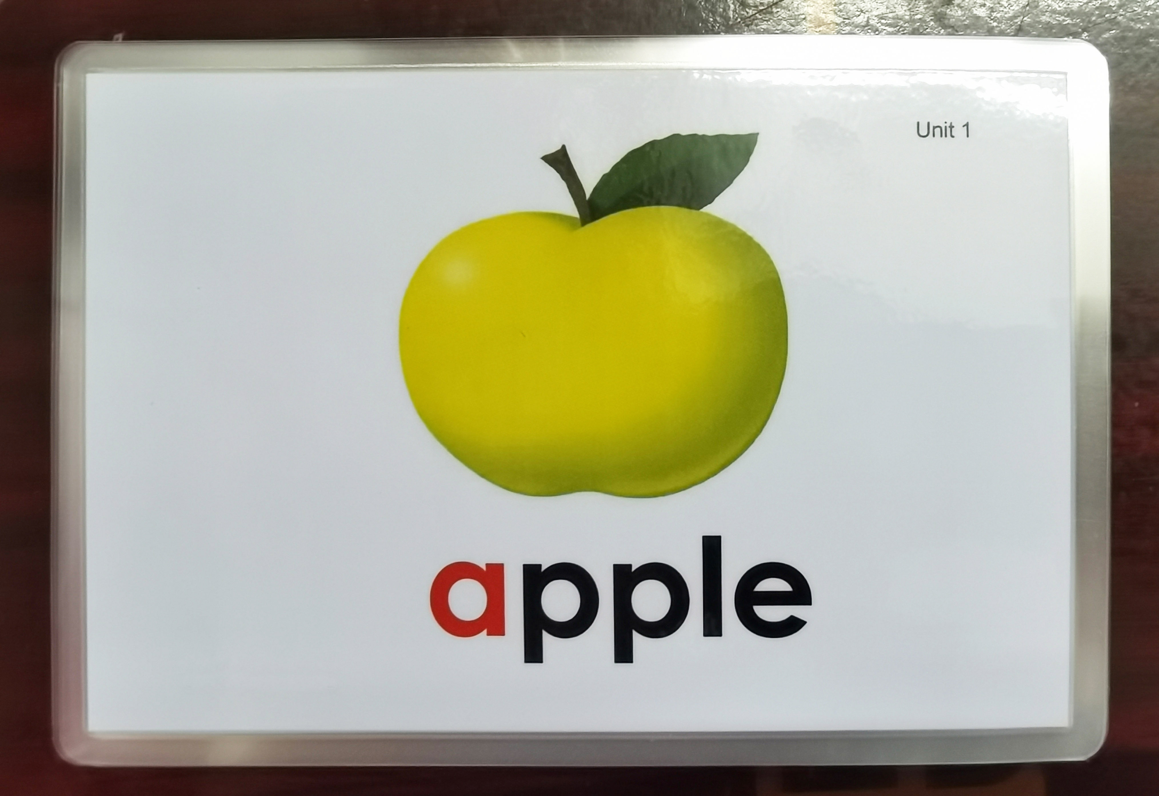 单面牛津自然拼读少儿英语单词闪卡大卡卡片塑封早教闪卡