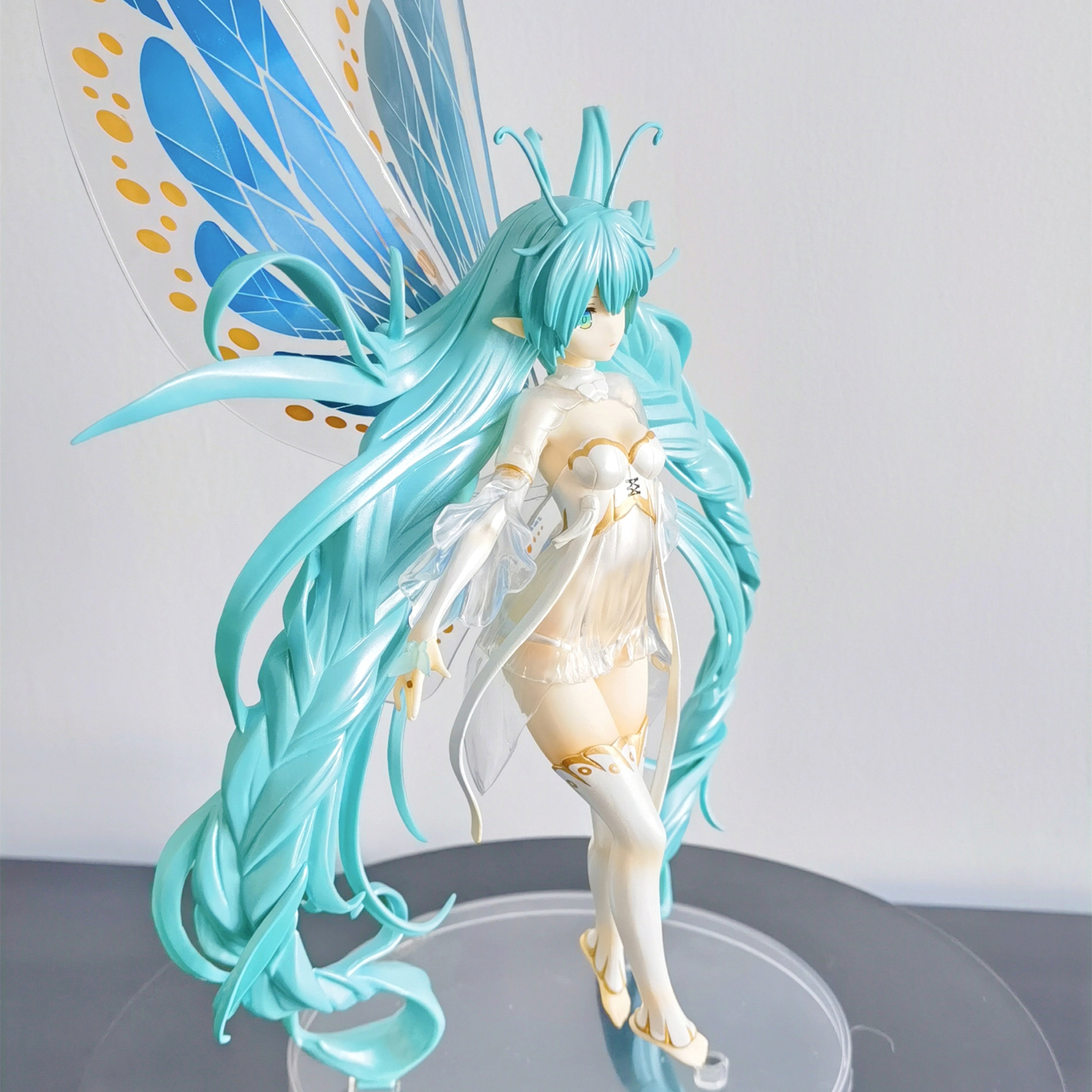 国产原创hob动漫手办初音未来美少女精灵miku蝴蝶姬手办