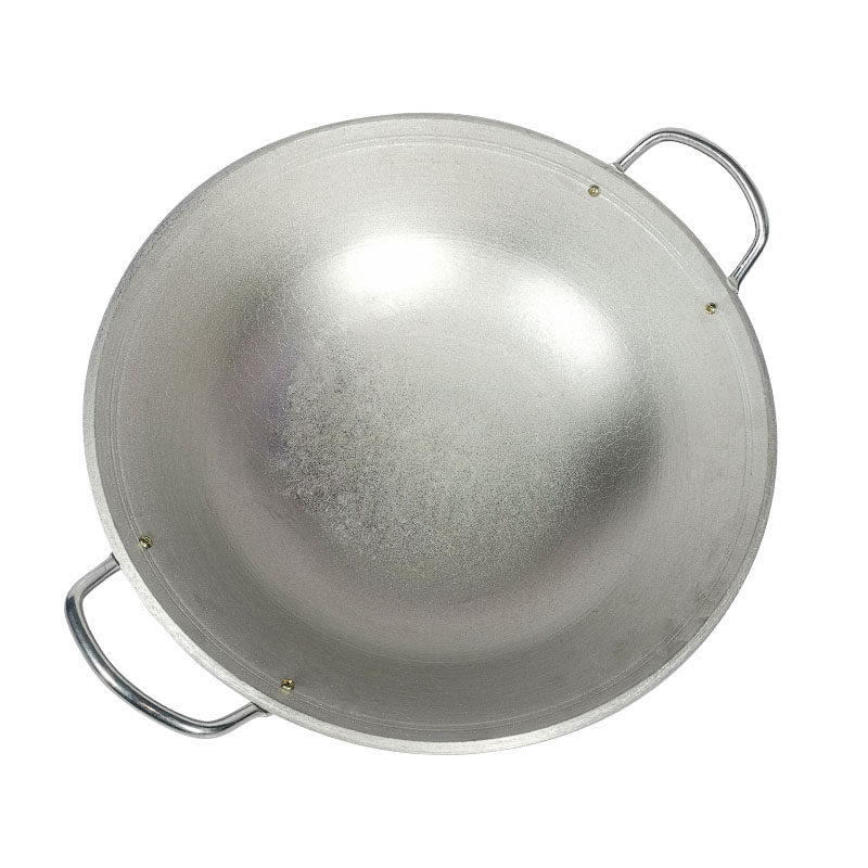 小龙虾锅铸铝锅老式加厚圆底炒菜菜锅双耳不粘锅炒锅