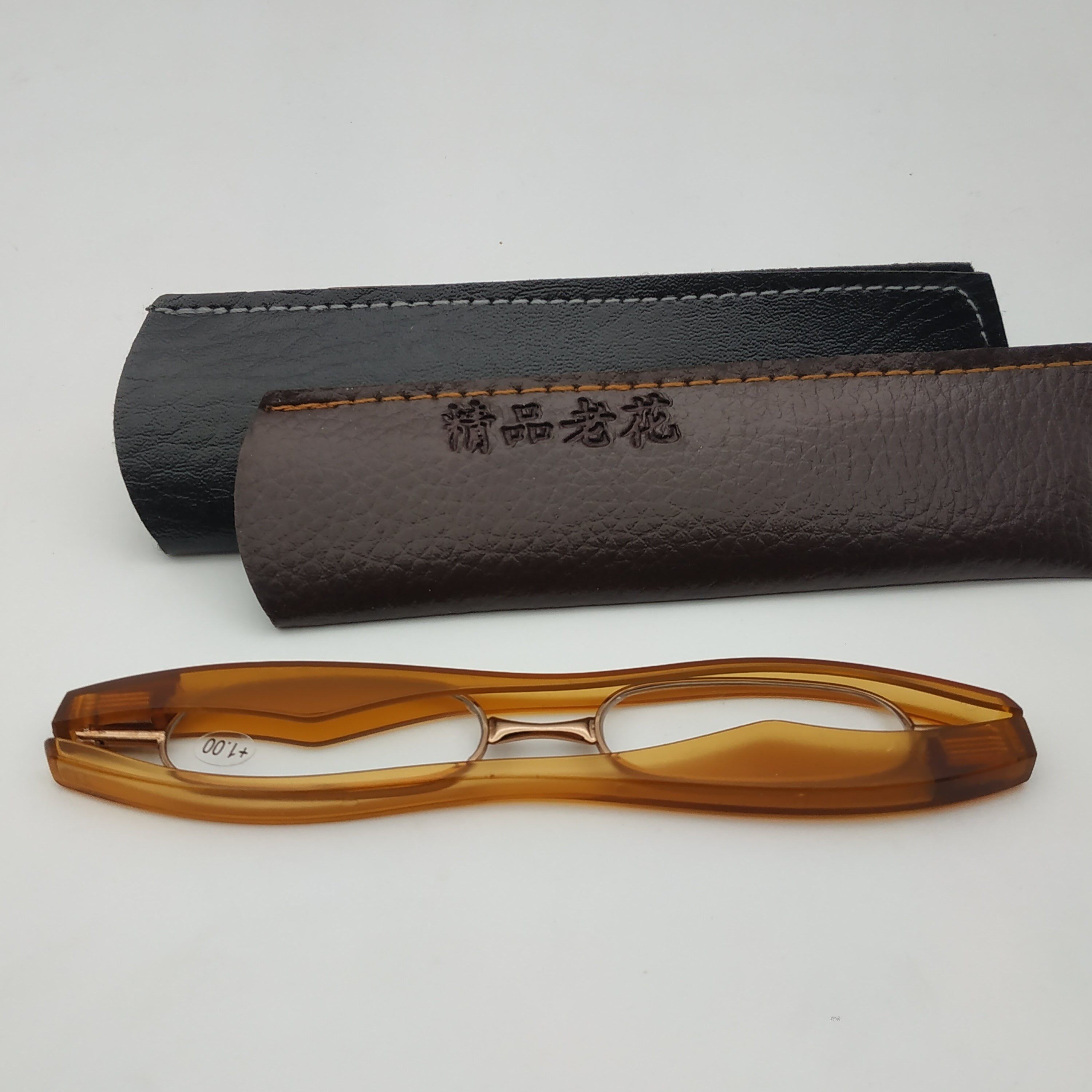 韩国偏光超薄便携式360度旋转折叠老花镜男女女款老花镜