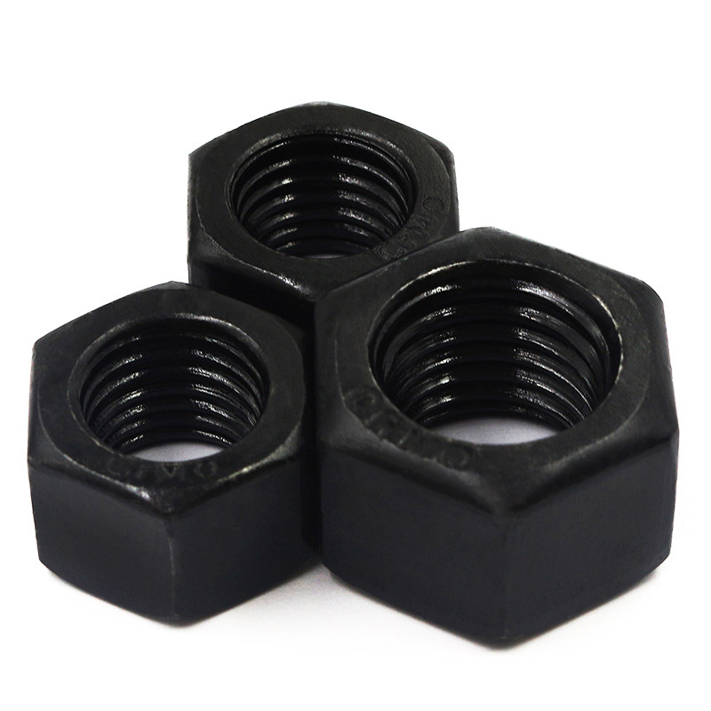 高压耐高温12级30crmo 35crmo加厚螺母gb6170六角发黑m10 m64 - 痕风