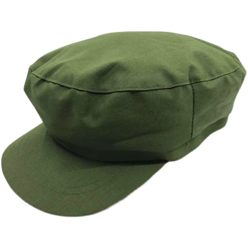 军帽老式解放帽红的确良帽子男女演出军装老兵帽子