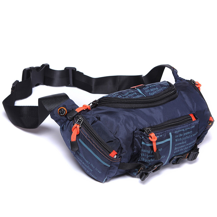 男包腰包休闲帆布防水多功能胸包斜挎包骑行行包男士包袋