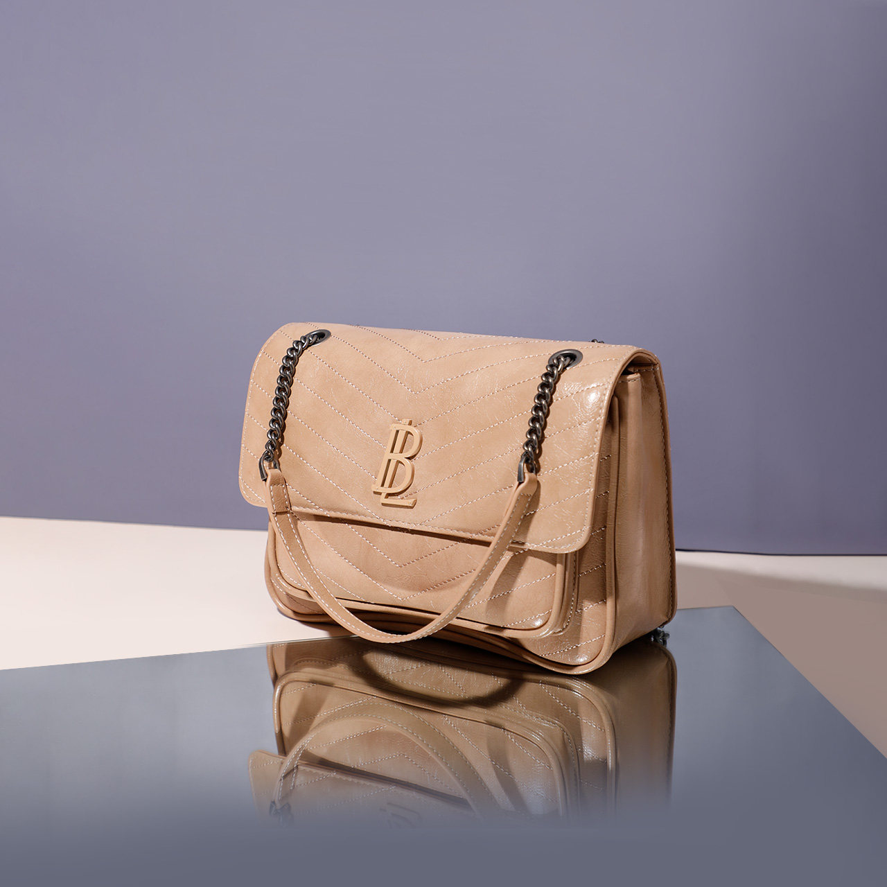 正品belle百丽箱包商场新款小香风菱格单肩斜挎包通用款女包