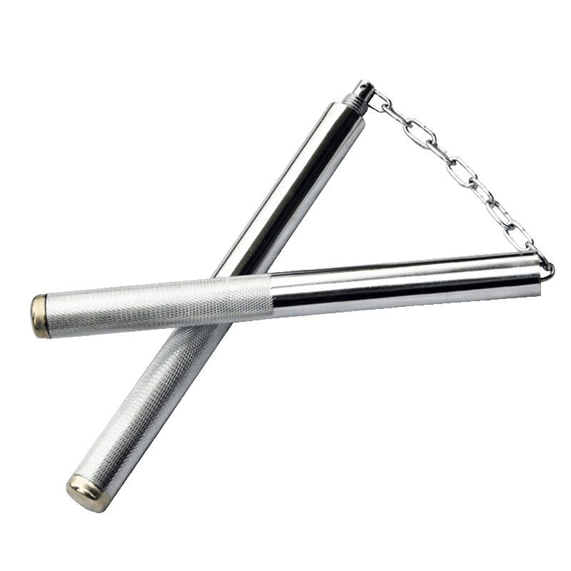 沃尔伸缩双截不锈钢表演节棍铝合金可连接防滑加强双截棍