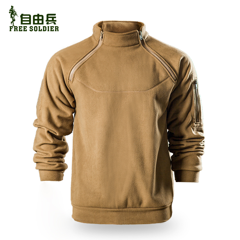 自由兵暴君户外抓绒衣男秋冬保暖卫衣双面战术加厚摇粒绒外套男士