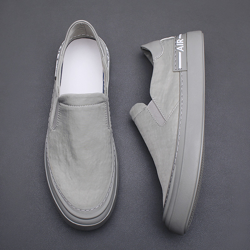 帆布鞋男欧洲站2022秋季潮流新款一脚蹬懒人布鞋透气百塔休闲潮鞋