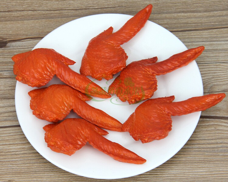 仿真鸡翅模型高仿真pvc鸡翅膀熟食摄影影视道具儿童早教玩具