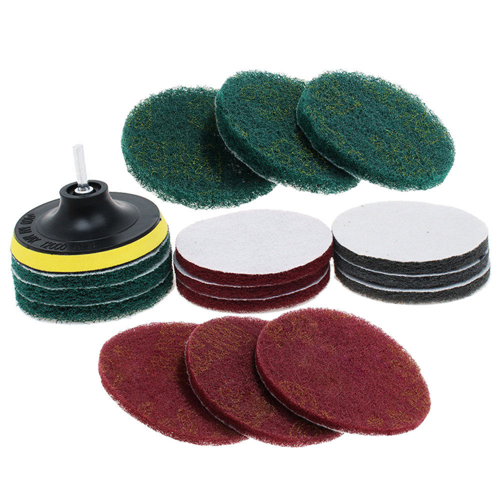 3m除锈背绒5寸4寸磨片打磨角磨机不锈钢植绒百洁布
