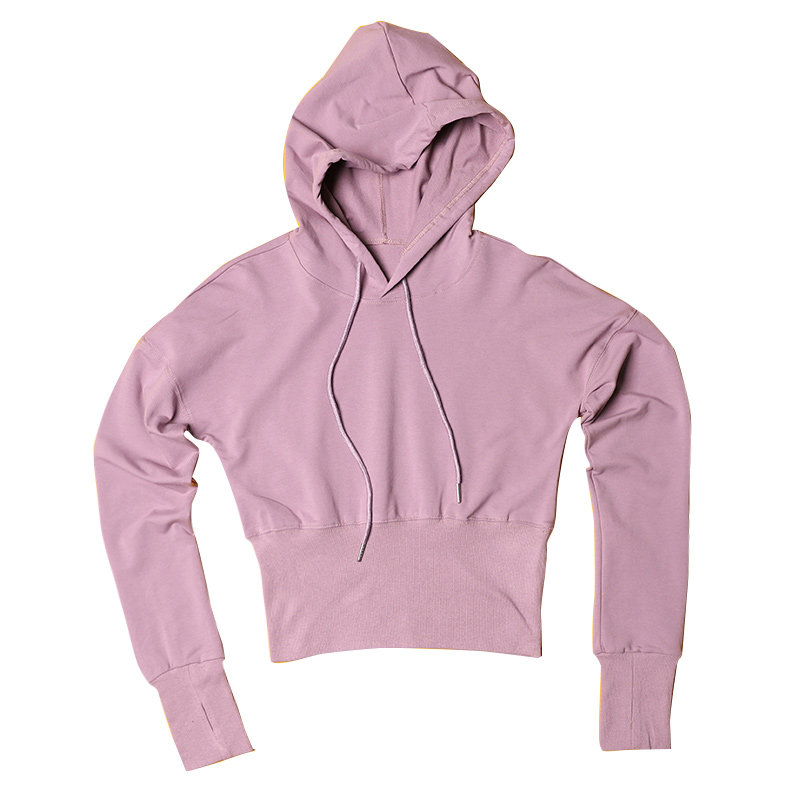 秋冬卫衣运动外套短款健身纯棉紧身运动卫衣