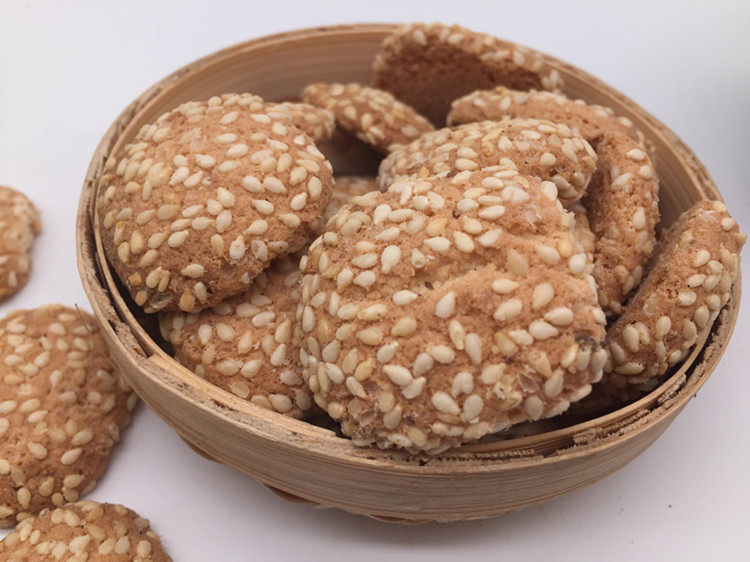 金钱徐州特产芝麻饼小麻饼老八500克传统糕点传统糕点