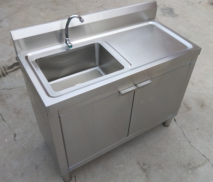 厨房不锈钢集成水槽水池抽屉一体手工拉篮整体水槽套餐