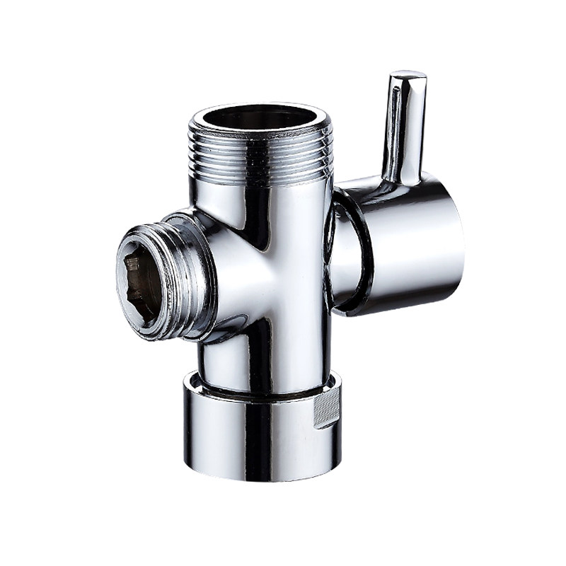 全铜切换转换三挡淋浴6分4分水阀三通花洒花洒配件