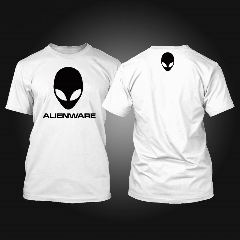 个性定制alienwarelogot夏季纯棉圆领短袖时尚印花恤潮t恤