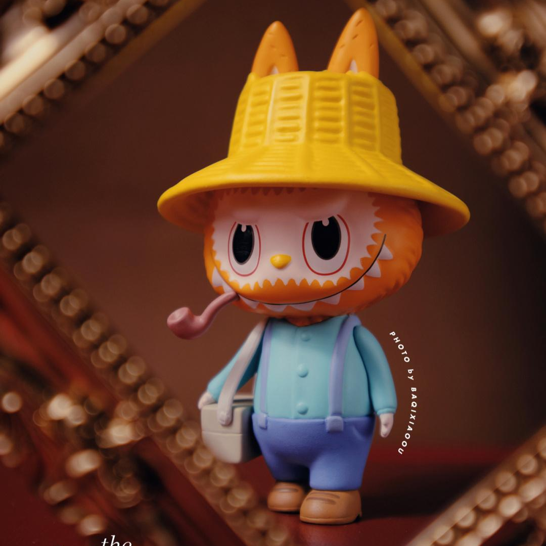 泡泡玛特梵高人类公仔玩具手办盲盒labubu布梵高拉布潮玩盲盒