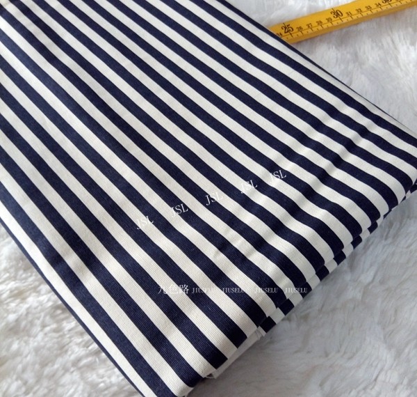 沙发面料桌布面料箱包面料黑白条纹纯棉帆布略偏点蓝4元1/4米