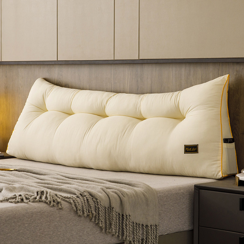 靠垫北欧2022新款磨毛三角床头床上枕床靠背靠垫