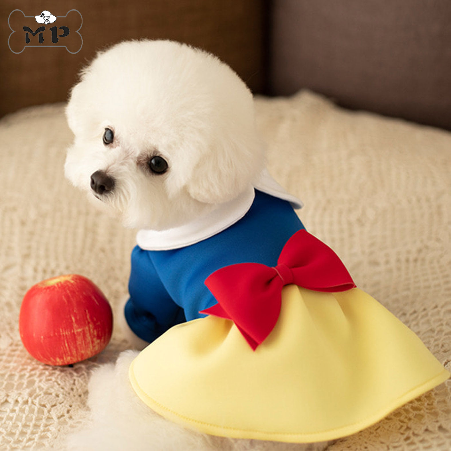 memorypet韩国代购宠物服装梦幻童话蝴蝶结白雪公主狗宠物服装