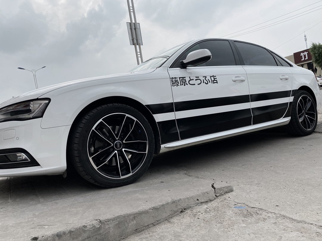 藤原豆腐店车贴纸汽车腰线侧裙拉花网红车身汽车装饰贴