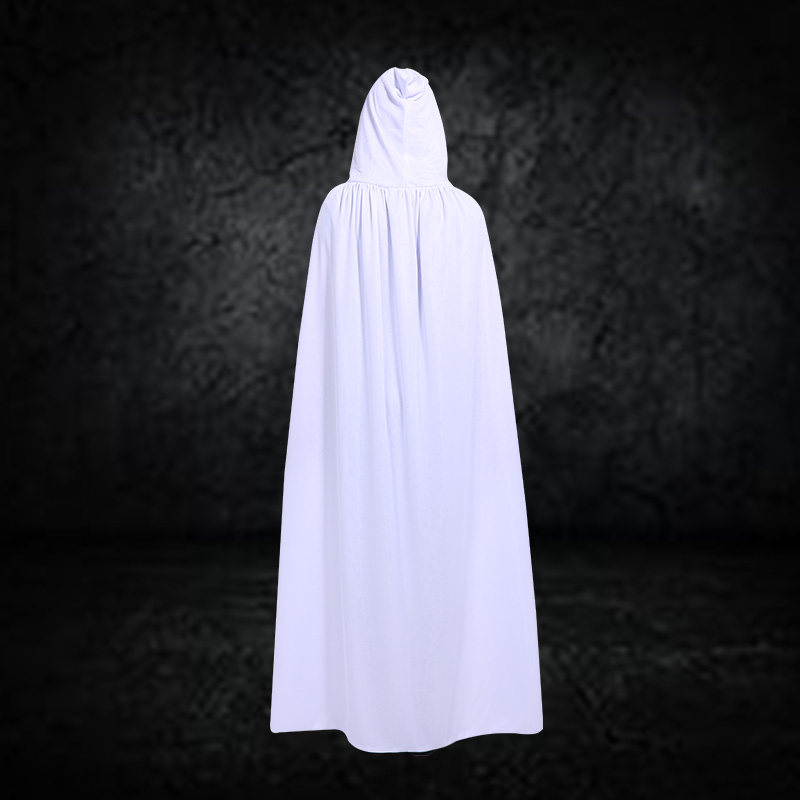 服装万圣节成人儿童白色披风风斗男女死神幽灵服饰
