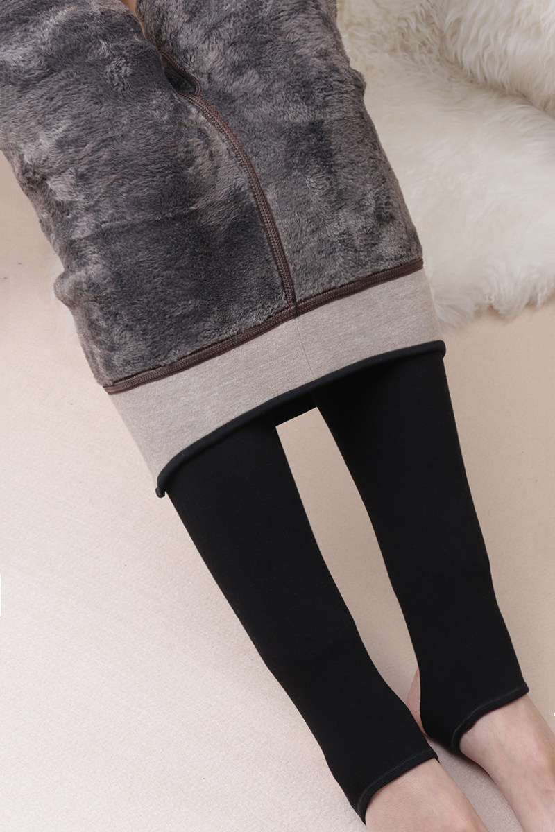 特厚款羚羊绒5800d羊毛毛袜一体护腰暖宫加绒打底短袜