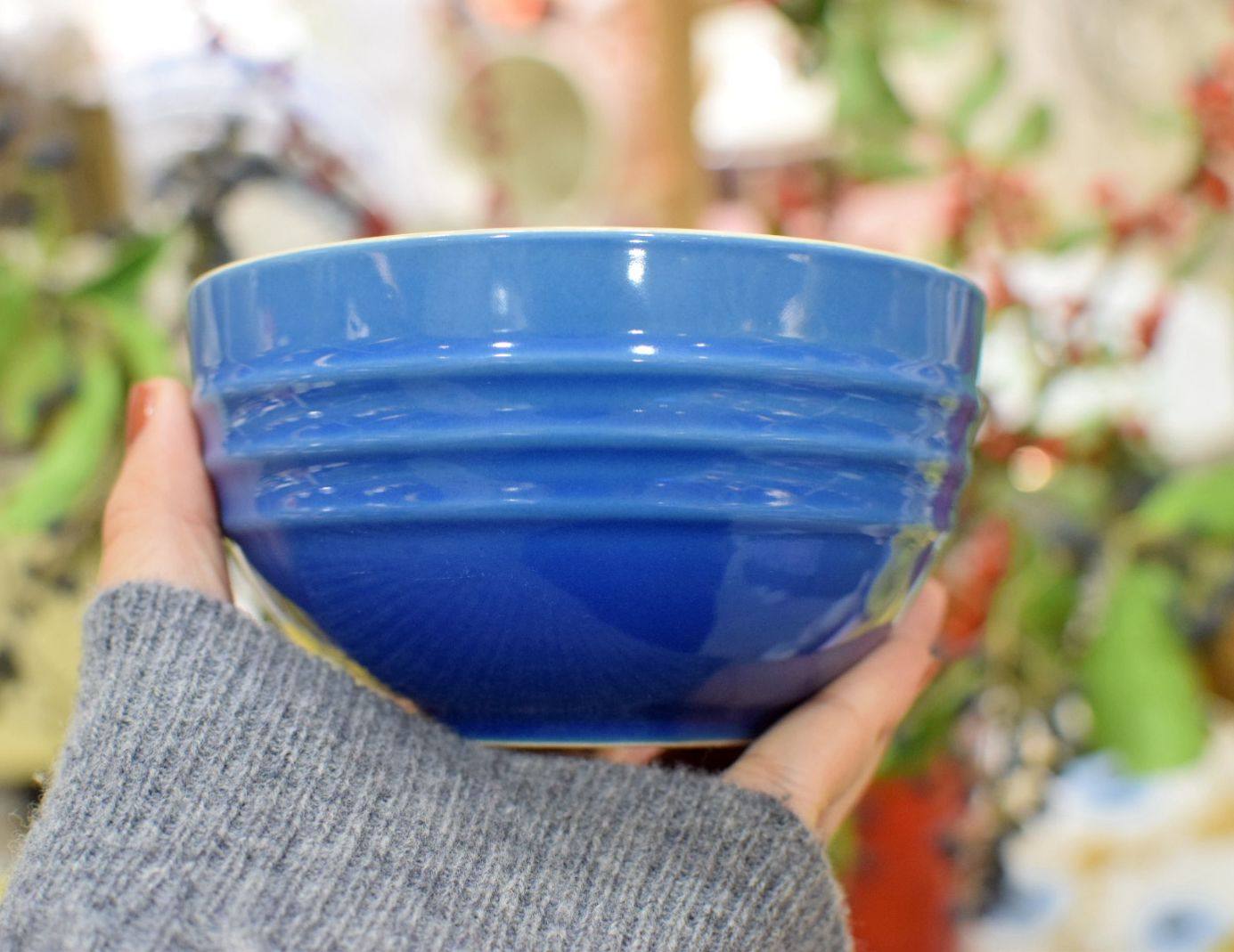 炻瓷彩虹色碗米饭饭碗12cm甜品麦片彩色釉下碗