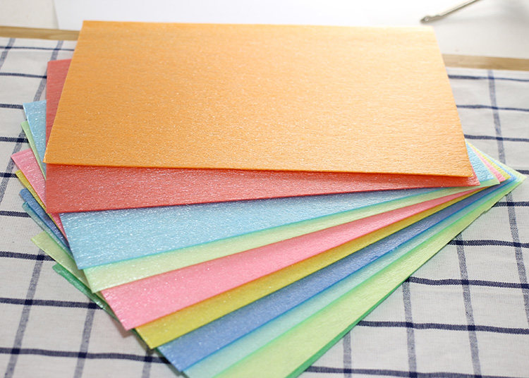 儿童手工纸a4/8k/4k/10张彩色吹塑纸diy吹塑板手工装饰纸大量批发