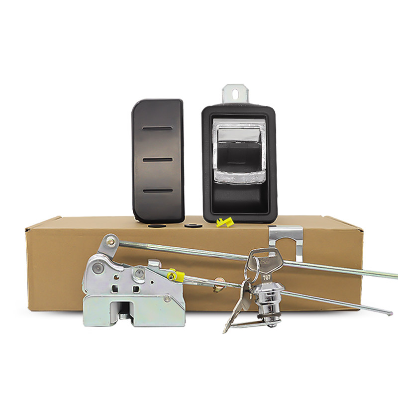 挖掘机小松pc60-7300-6驾驶室门锁总成内外拉手锁芯挖掘机