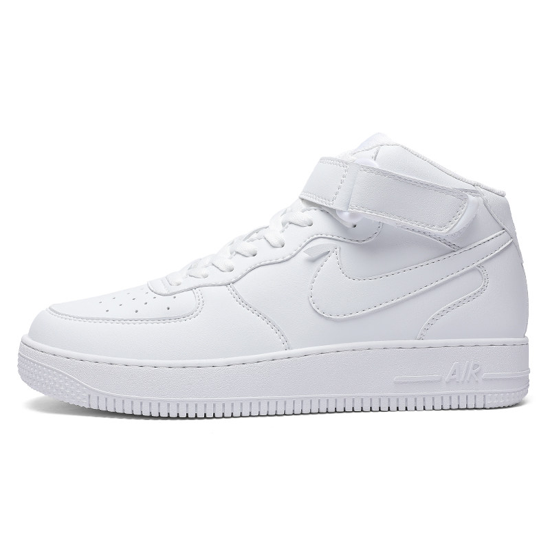 【高帮鞋】空军一号af1纯白色秋季学生爱耐克高帮板鞋男aj