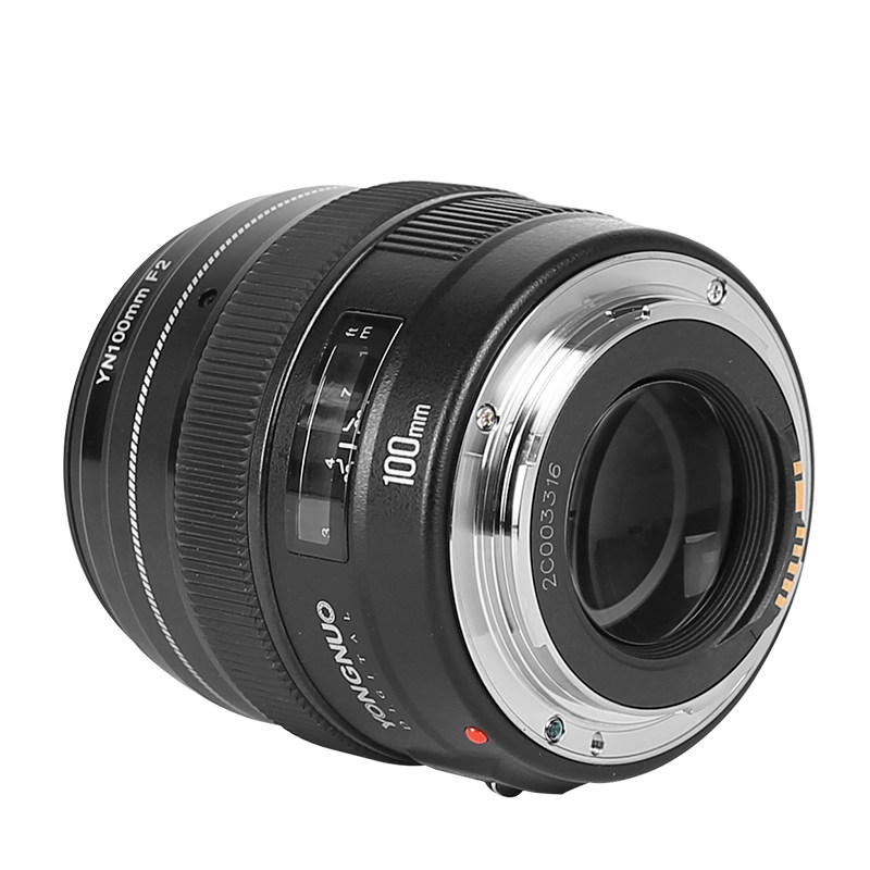 永诺yn100mm f2大光圈ef佳能尼康中远摄定焦镜头全画幅人像镜头