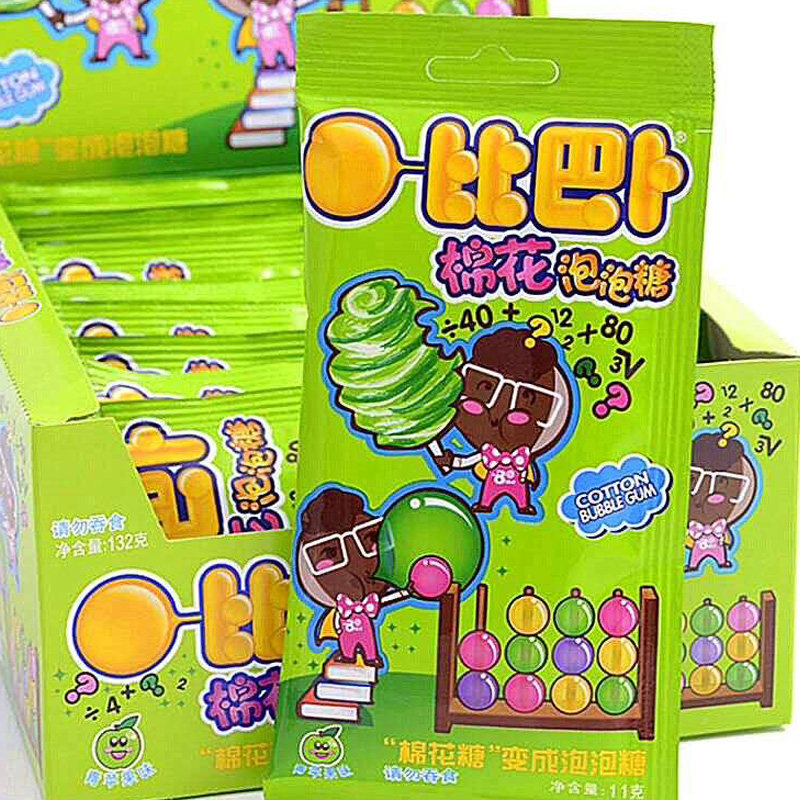 全店食品28元包邮比巴卜棉花泡泡糖11g包水果味口香糖