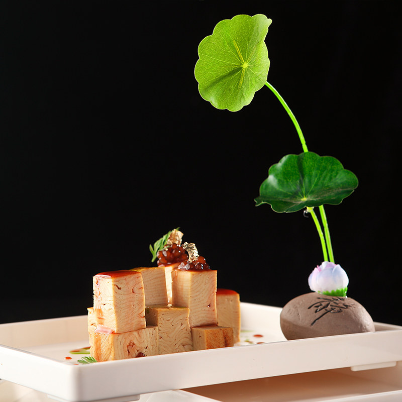 酒店餐厅菜品刺身拼盘盘饰摆件冷菜点缀意境寿司套件