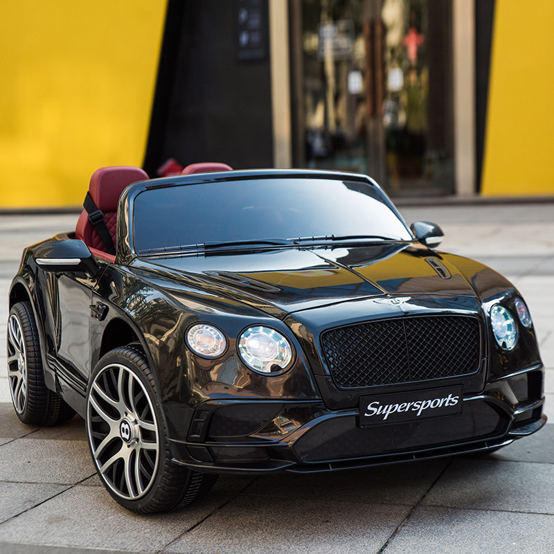 宾利双座儿童电动车汽车四轮宝宝玩具车可坐人婴儿儿童电动车