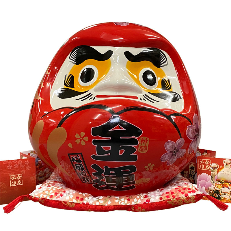 开运必胜必胜达达摩陶瓷大号家居客厅抽象装饰品摆件