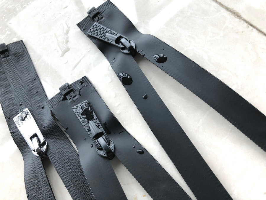 春夏新品进口胶膜防水拉链领子裤脚袖口鞋靴拉链