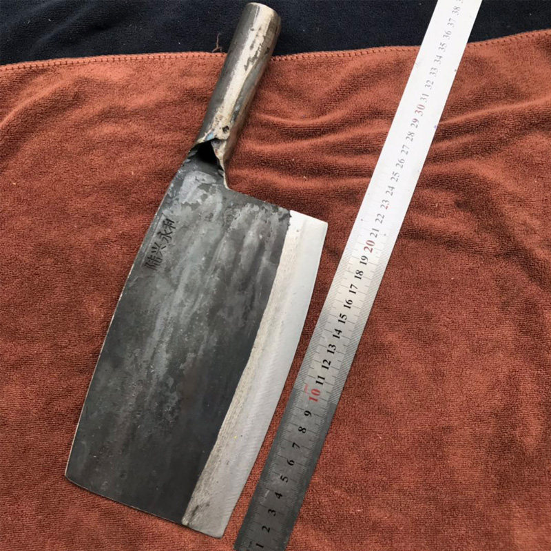 手工锻打弹簧弹簧钢钢刀大骨斩刀锰钢砍宰剖鱼刀菜刀