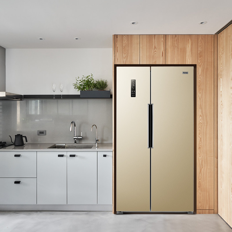 homa/奥马 bcd-452wk/b双开门对开门家用变频 风冷无霜超薄电冰箱