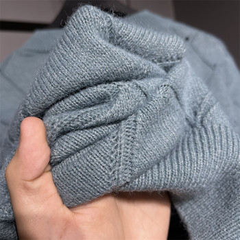 12% wool! ສິນຄ້າ ODM ໃຫມ່! ລາຍການຄົນອັບເດດ: ດູໃບໄມ້ລົ່ນແລະລະດູຫນາວສີແຂງ jacquard ຄໍຮອບແຂນຍາວ sweater ສໍາລັບຜູ້ຊາຍ