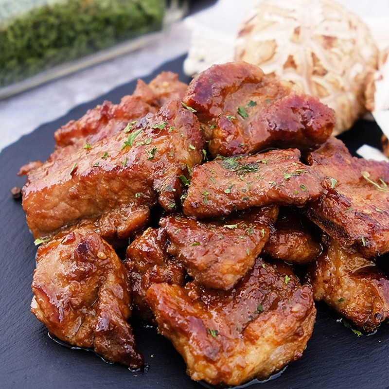 韩式碳烤腌制猪排调味猪肉500g韩国家庭烧烤猪排