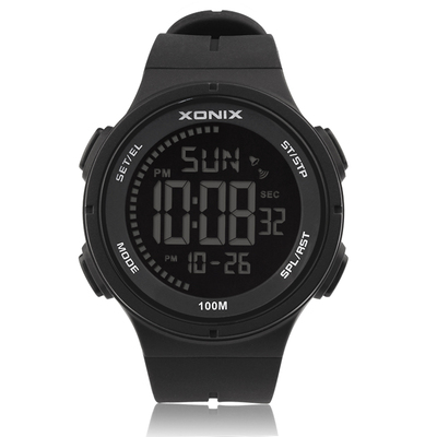 xonix精准手表简约电子表夜光闹铃潮流学生青少年男生防水运动国产