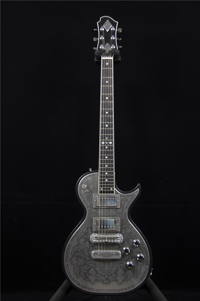 宏声琴行日产zemaitiscs24mffr4cbk金属雕花吉他电吉他