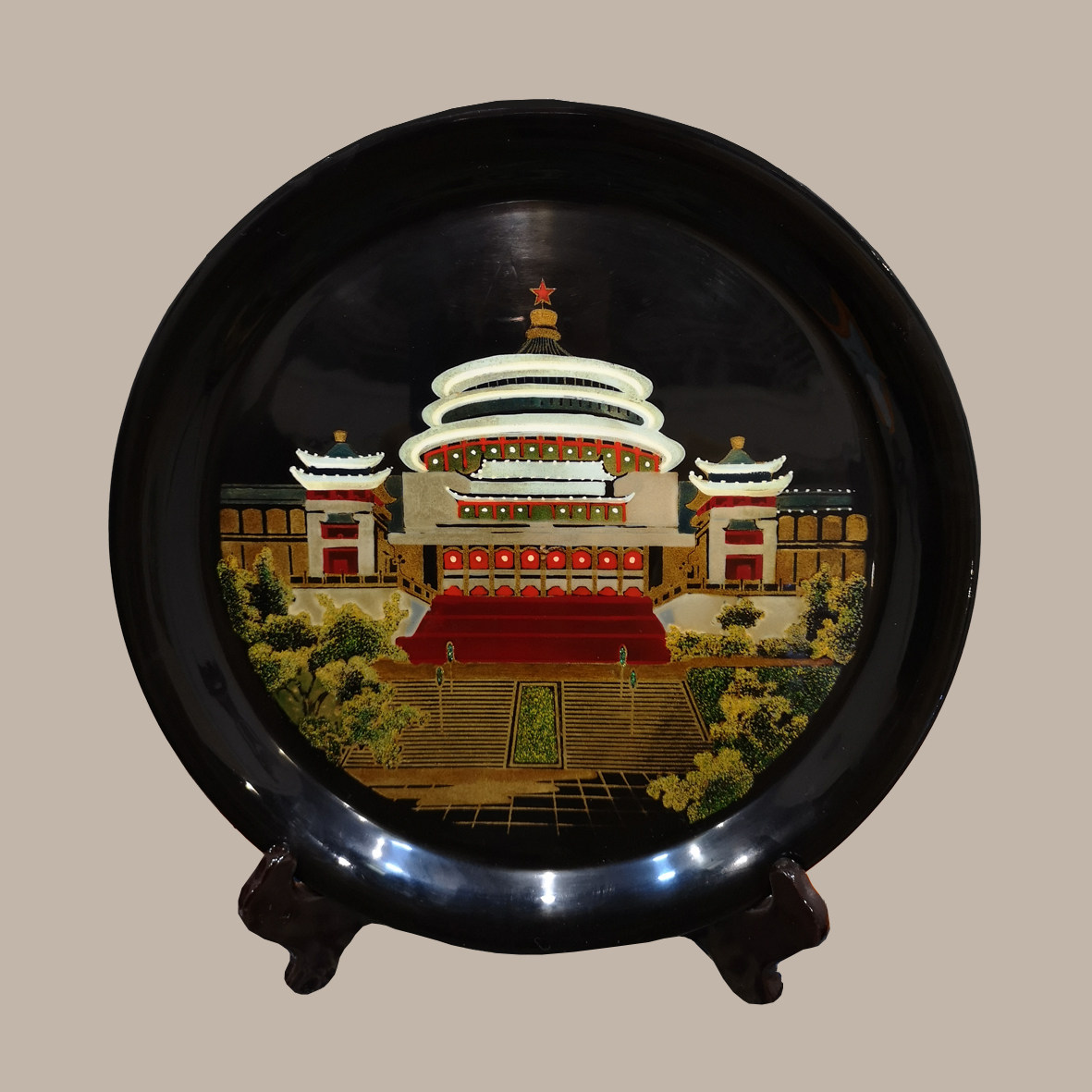 摆件重庆特色赠送贵宾领导纪念品手工天然大漆漆器