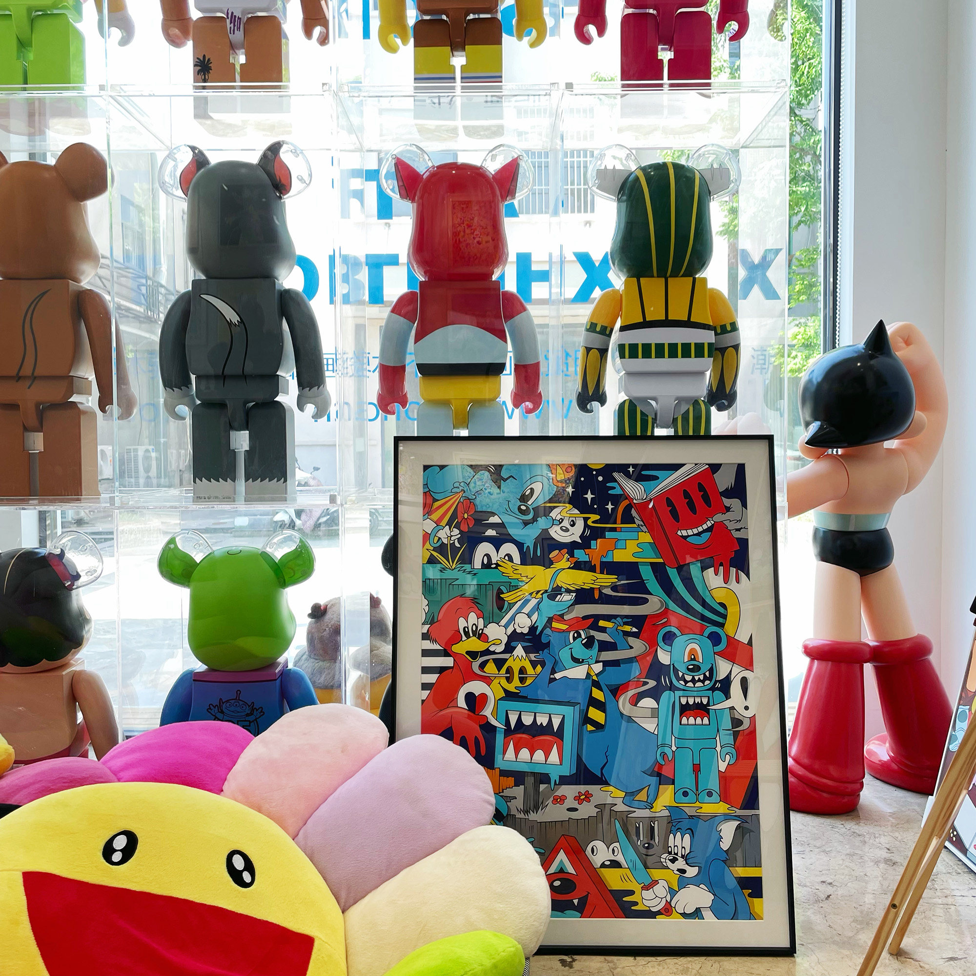 gregmike艺术潮流版画bearbrick装饰画积木熊猫和老鼠动漫chaoho现代