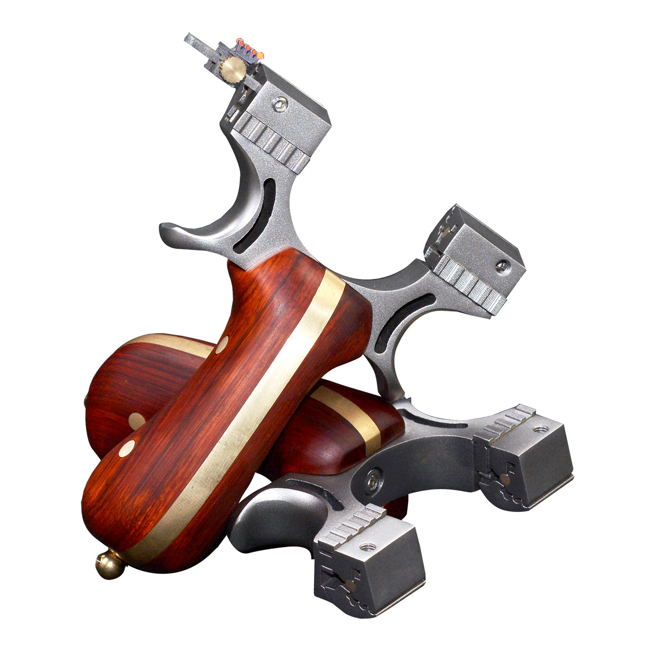 新品扁皮弹弓大鹏狼牙机械快压不锈钢户外竞技弹工器大鹏1988扁皮