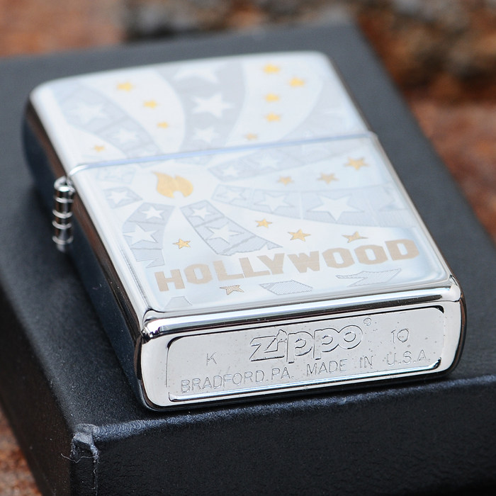 星光芝宝原装正品zippo打火机好莱坞24182火焰正版zippo