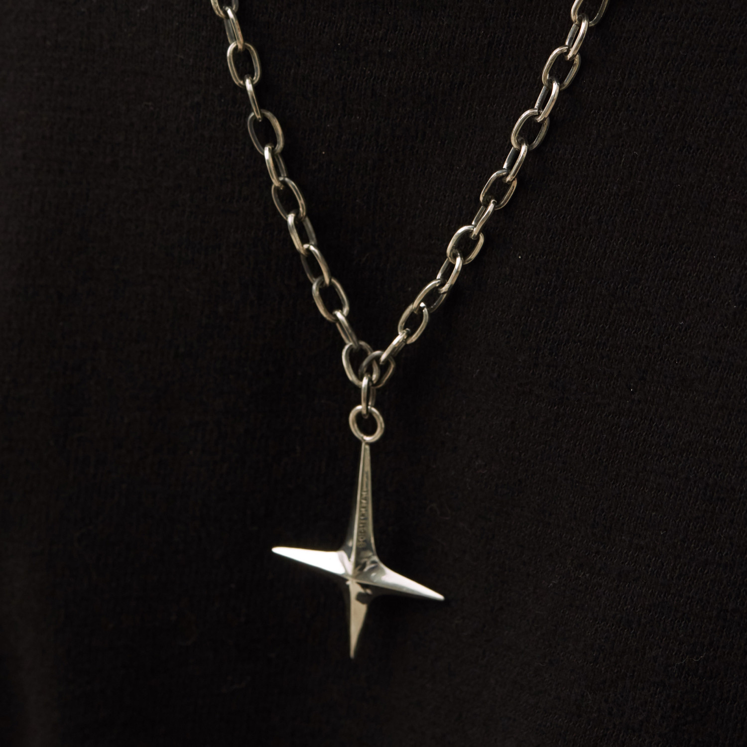 siderealmade原创设计倒十字星项链925银