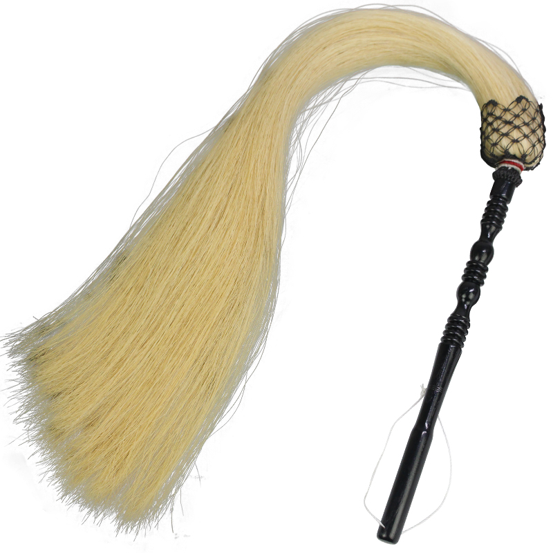 家用道教佛尘太监用品道士浮尘马尾道具法器太极佛尘