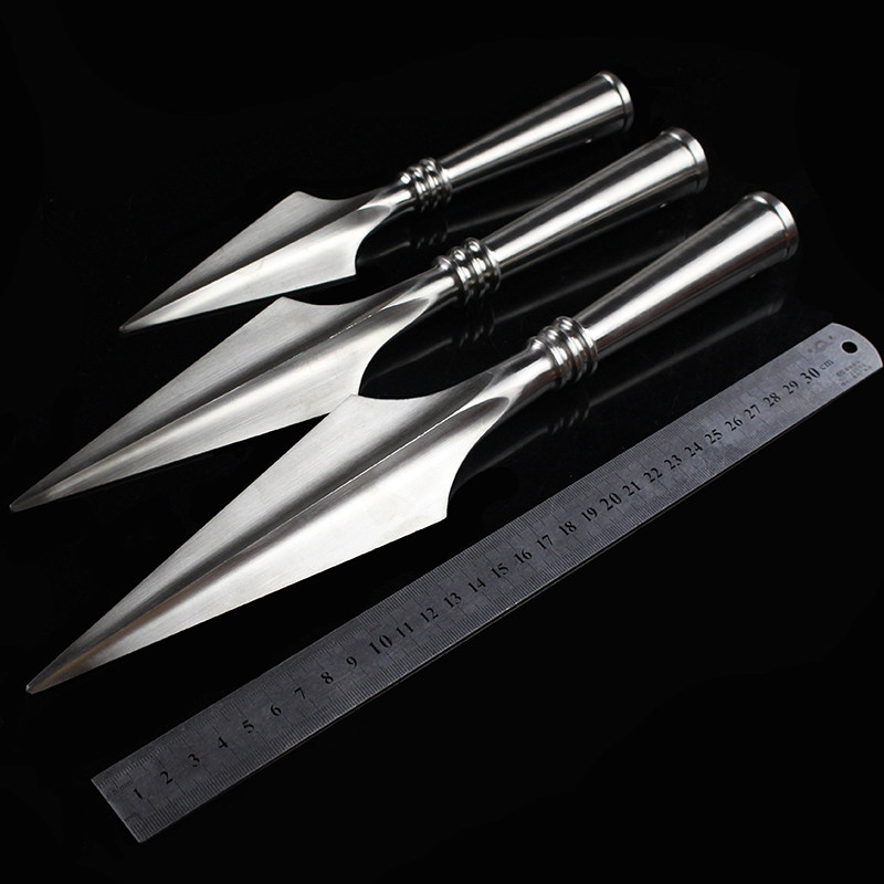 316不锈钢枪头红缨枪霸王枪武术器材长矛太极长枪器械十八般兵器