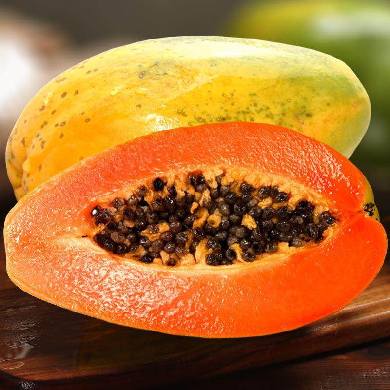 坏果包赔云南红心牛奶木瓜新鲜水果非雷州冰糖甜木瓜净重3斤